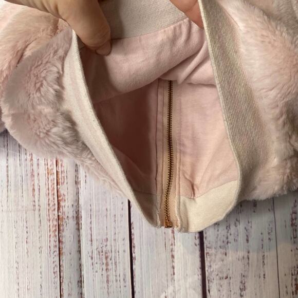 Cat & Jack Baby Pink Faux Fur Jacket Sz 6-9M - Picture 4 of 7